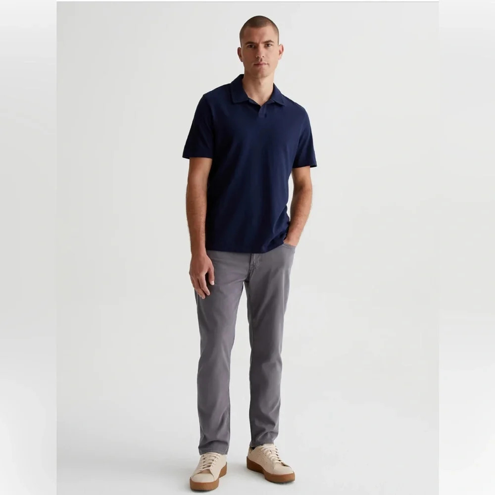 AG Adriano Goldschmied Tellis SUD Sueded Modern Slim Folkestone Gray Jeans 31x34